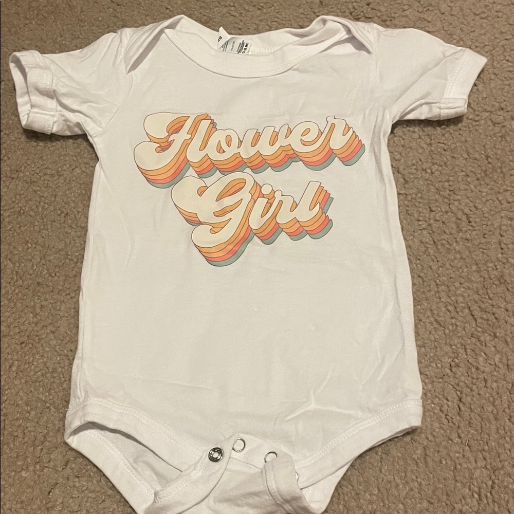 Flower girl onesie